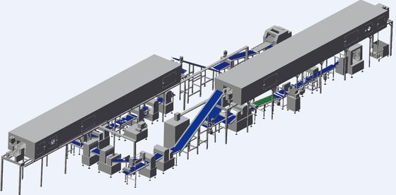 acheter La machine de stratification de souffle rentable facile nettoient avec le tunnel de congélation automatique fabrication en ligne