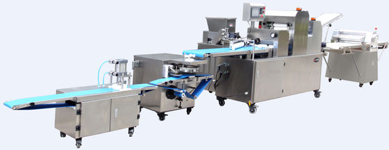 acheter Équipement de production de pain, chaîne de production trois fois de roulement de pâtisserie pour la crêpe frite fabrication en ligne