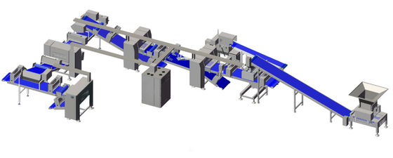 acheter ligne de recouvrement de la pâte industrielle de 800mm tailleur de client pour la pâte de pâtisserie/pain fabrication en ligne