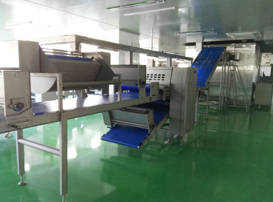 acheter Chaîne de production de congélation automatique de croissant avec le déposant de 8 becs pour le croissant rempli online manufacture