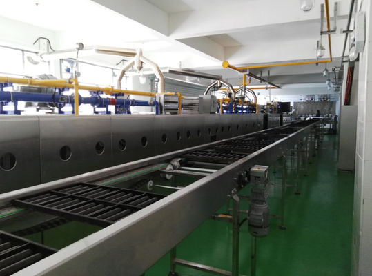 acheter chaîne de production de pain pita de 150 millimètres de diamètre avec le four tunnel et le système de refroidissement fabrication en ligne