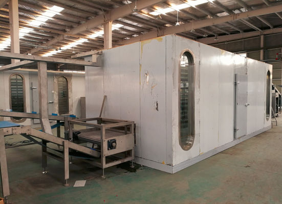 acheter machine de congélation automatique de lamineur de la pâte de 1200 kilogrammes /h-1500kg/h, pâte feuilletée faisant la machine avec le Temp. - Du ℃ 40 fabrication en ligne