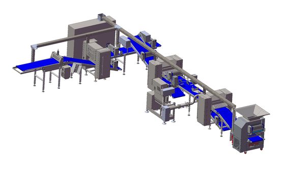 acheter Pain mou de baguette de la pâte de contrôle de PLC faisant cuire au four faisant l'équipement fabrication en ligne