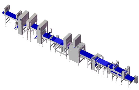 acheter Chaîne de production de congélation automatique de croissant avec 8 l'acier inoxydable du déposant 304 de becs online manufacture